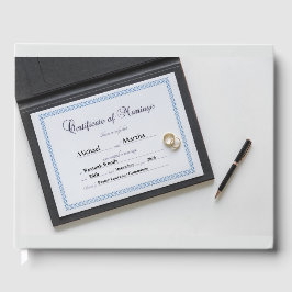 Giftermål certifikatgäst Bok