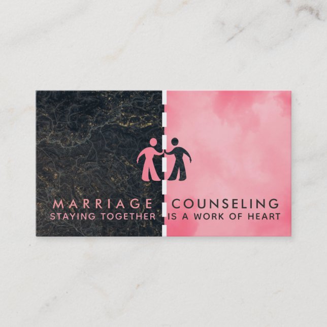 Giftermål Counselor Slogan-Affärskorten Visitkort (Framsida)