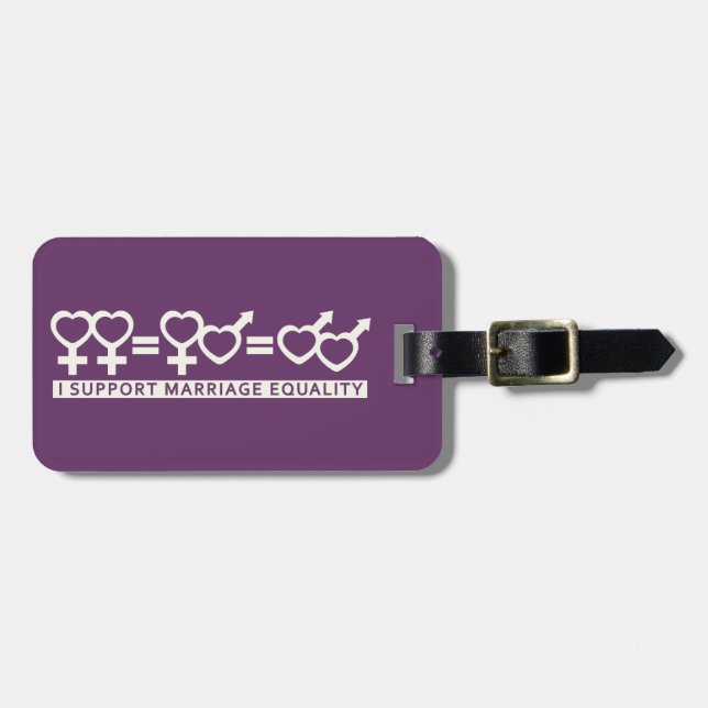 Giftermål Equality/One Kärlek anpassningsbar bagag Bagagebricka (Horisontell Framsida)