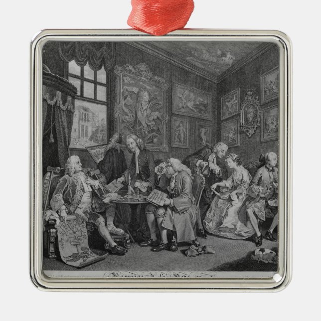 Giftermål ett lafunktionsläge julgransprydnad metall (Framsidan)