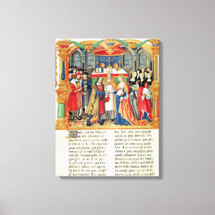 Giftermål från Maria of Burgundy och Maximilian I Canvastryck