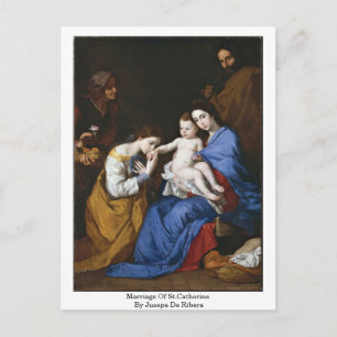 Giftermål från St. Catherine av Jusepe de Ribera Vykort