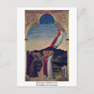 Giftermål från St. Francis av Stefano Di Giovanni Vykort