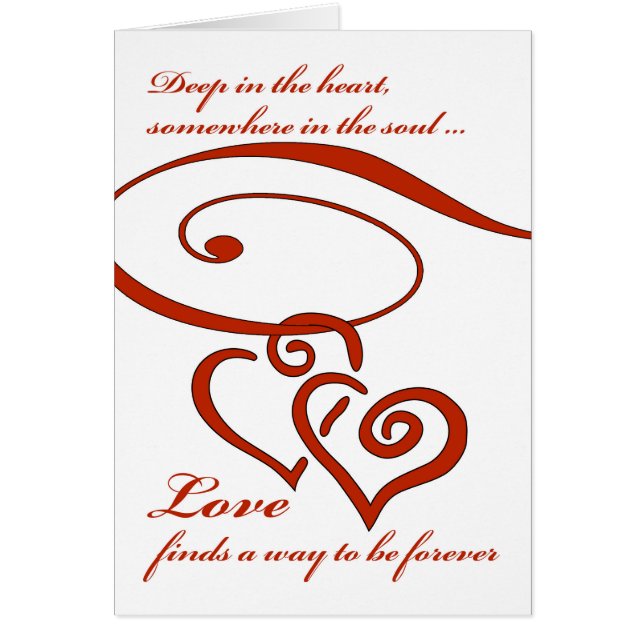 Giftermål Frieri, Kärlek finner ett sätt att vara  Hälsningskort (Framsidan)