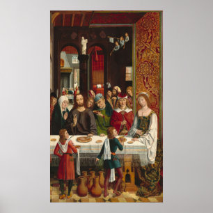 Giftermål i Cana - katolska Kung Fine Art Poster