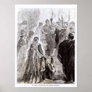 Giftermål i Edward II och Isabella av Frankrike Poster