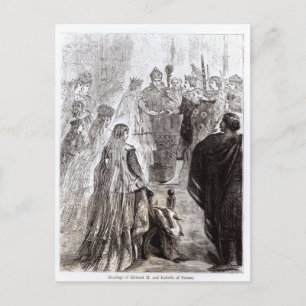 Giftermål i Edward II och Isabella av Frankrike Vykort