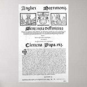 Giftermål i Henry VIII och Catherine of Aragon Poster