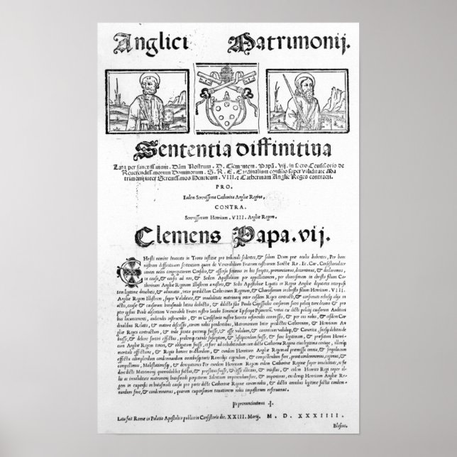 Giftermål i Henry VIII och Catherine of Aragon Poster (Framsidan)