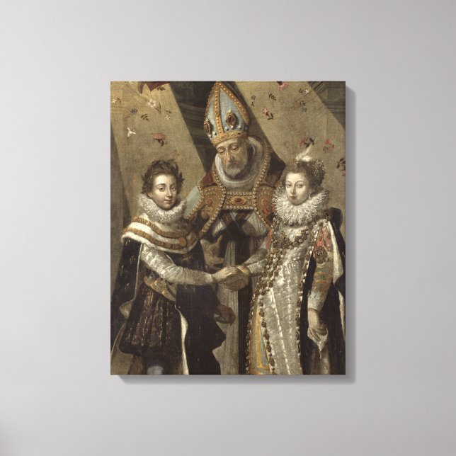 Giftermål i Louis XIII Canvastryck (Framsida)