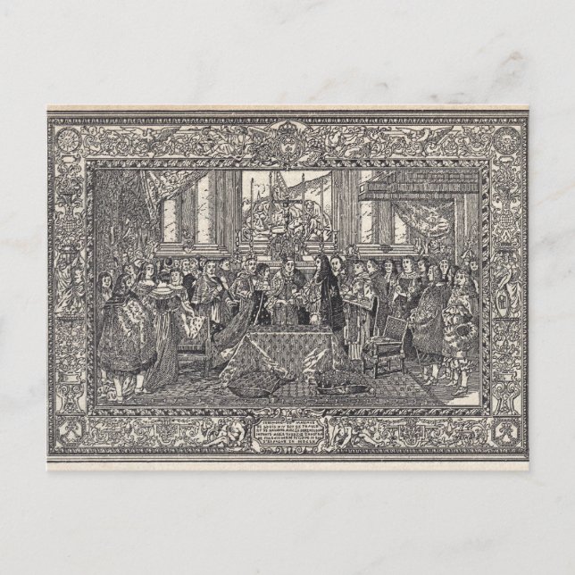 Giftermål i Louis XIV Vykort (Framsida)
