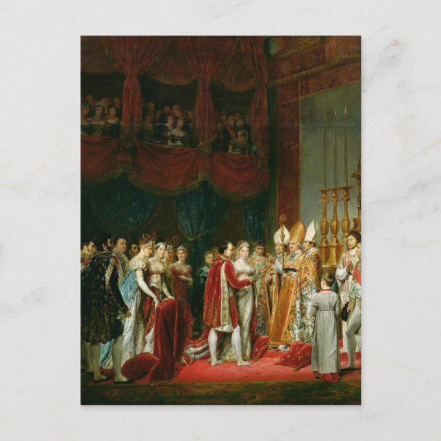 Giftermål i Napoleon I och Marie Vykort (Framsida)