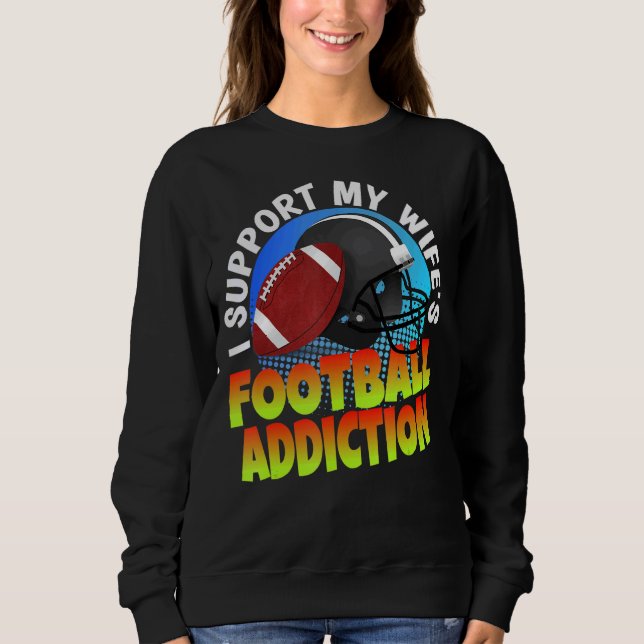Giftermål I stöder min fotbolls-VM (Wifes) T Shirt (Framsida)