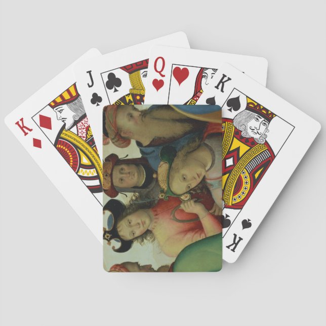 Giftermål i Virgin, uppgift om resande. Spel Kort (Baksidan)