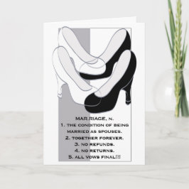 Giftermål II-design för hälsningskort för bröllop Kort