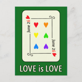 Giftermål-kort för jämställdhetsdagen vykort