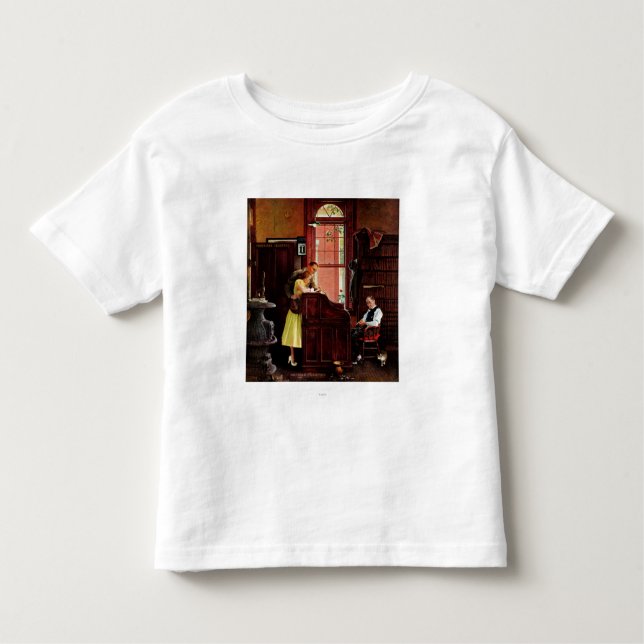 Giftermål-licens av Norman Rockwell Tee (Framsida)