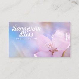 Giftermål mäklare rosa anpassade visitkort