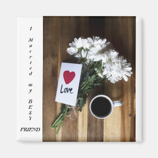 giftermål och bästa vän magnet