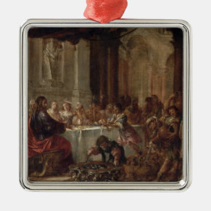 Giftermål på Cana, 1660 Julgransprydnad Metall