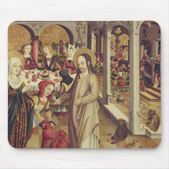 Giftermål på Cana, c.1500 Musmatta (Framsidan)