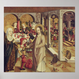 Giftermål på Cana, c.1500 Poster