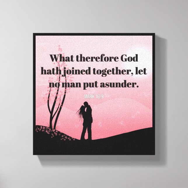 Giftermål - Premium Wrapped Canvas (glapp) (Framsida)