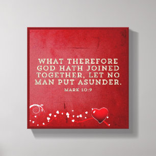 Giftermål - Premium Wrapped Canvas (glapp)