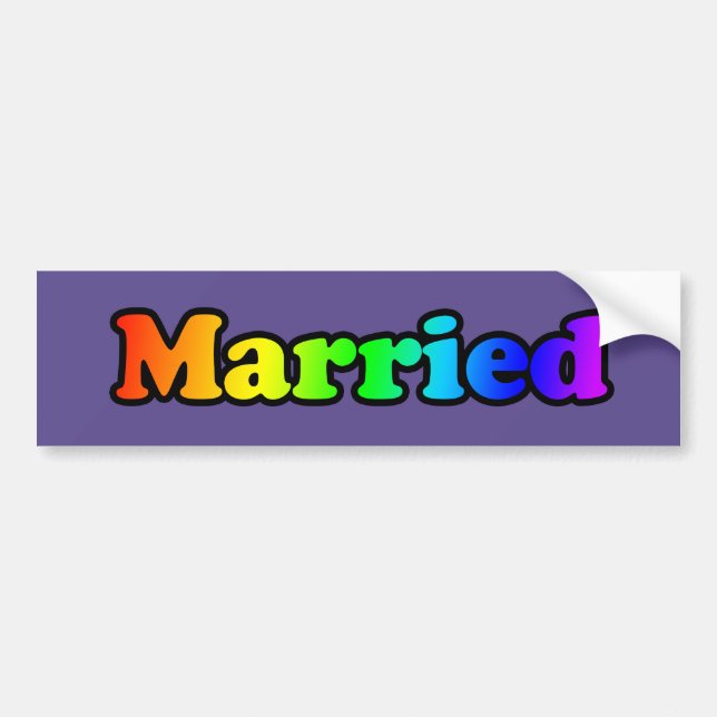 Giftermål Pride Bildekal (Framsidan)