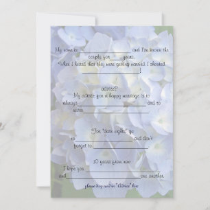 Giftermål Råd och kommentarer Hydrangea Inbjudningar