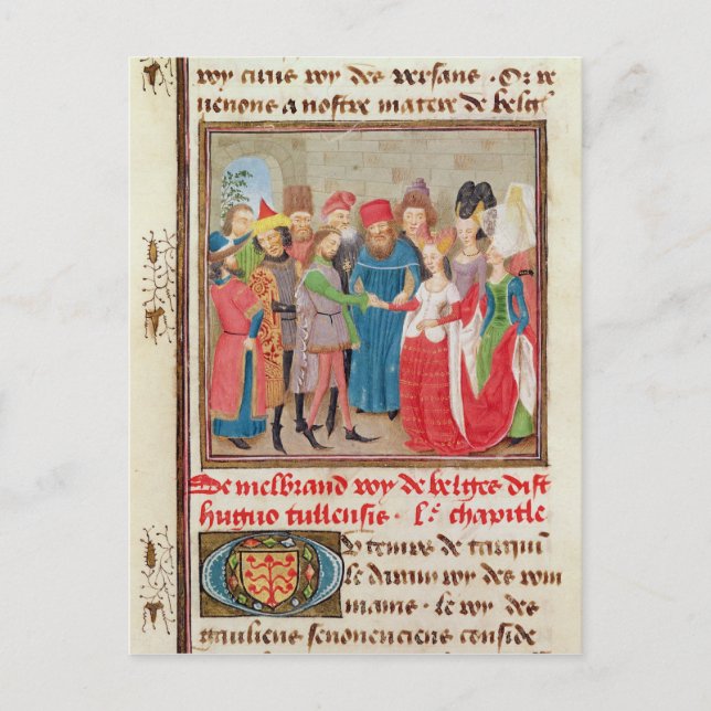 Giftermål Scene Vykort (Framsida)