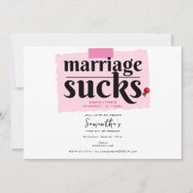 Giftermål Sucks! Funny Divorce Announcement Party