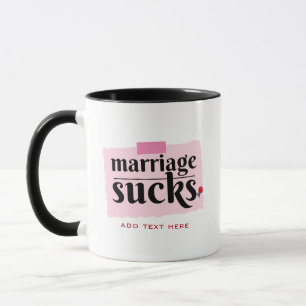 Giftermål Sucks! Funny Divorce Announcement Party Mugg