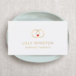 Giftermål Therapist Logotyp Visitkort