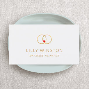 Giftermål Therapist Logotyp Visitkort
