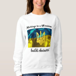 Giftermål till en ukrainare bygger teckenet t shirt