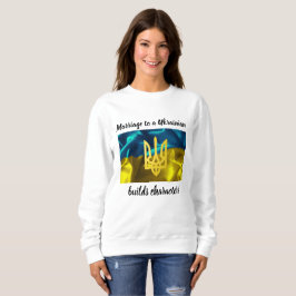 Giftermål till en ukrainare bygger teckenet t shirt