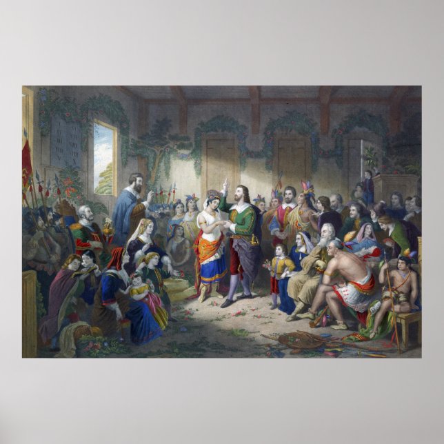 Giftermål till John Rolfe Henry Brueckner Poster (Framsidan)