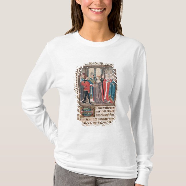 Giftermål vid Philippe Auguste Kung i Frankrike T Shirt (Framsida)