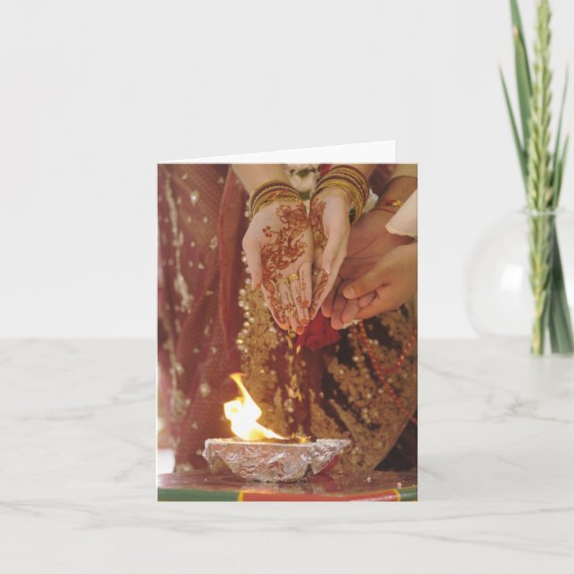 Giftermålceremoni Notecard Kort (Framsida)