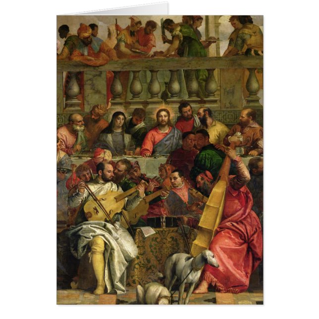 Giftermålfestmåltiden på Cana Hälsningskort (Framsidan)