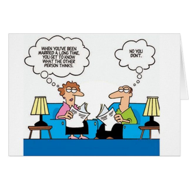 Giftermålhumor Hälsningskort (Framsidan Horizontal)