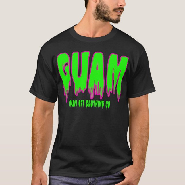 Giftet Ordot för GUAM SPRINGA 671 dumpar T Shirt (Framsida)