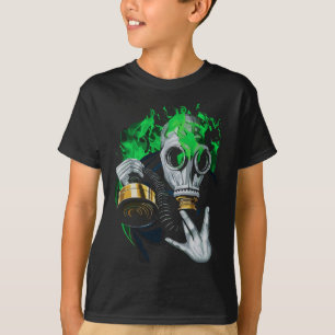 Giftgas mask: Neonlågor T Shirt