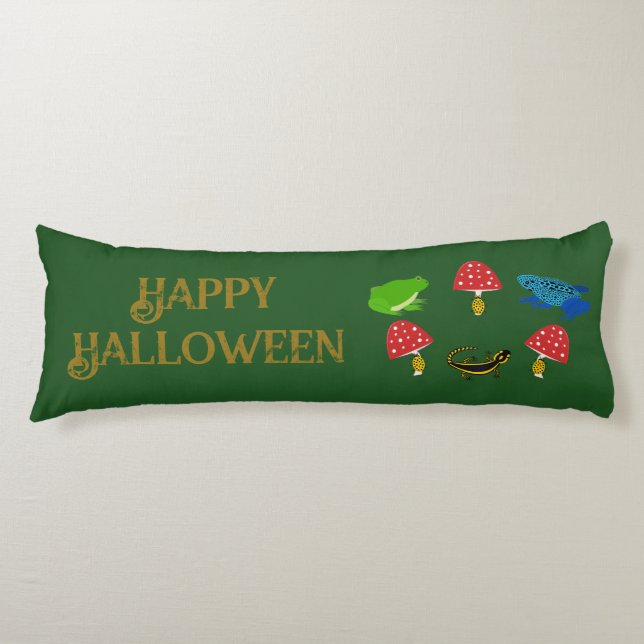 Giftig Skog Halloween Anpassning Kroppskudde (Framsidan)