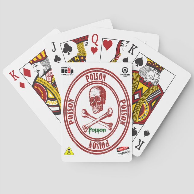 Giftig Spelkortlek Spel Kort (Baksidan)