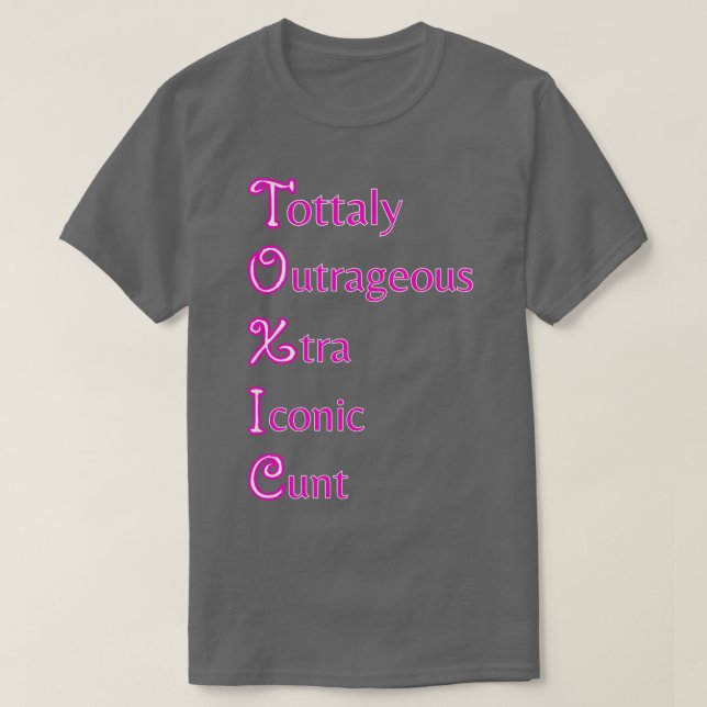 giftig t shirt (Design framsida)
