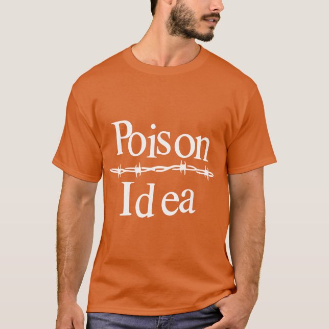 Giftig trådidé rolig pojke t shirt (Framsida)
