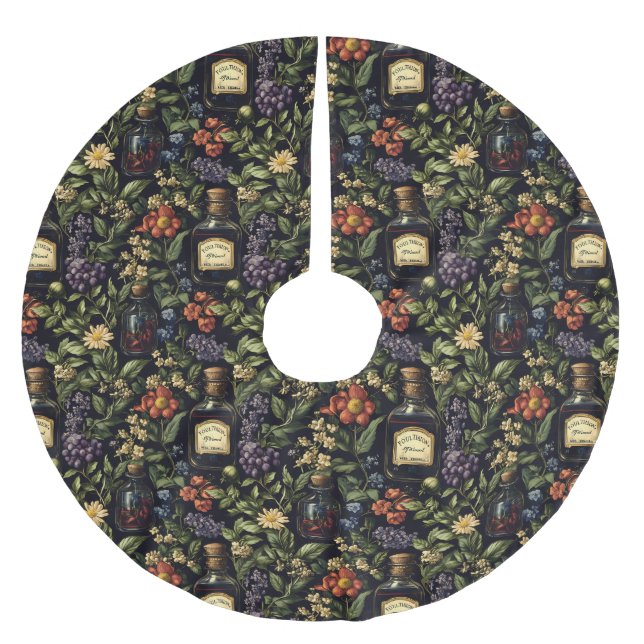 Giftiga kronblad julgransmatta borstad polyester (Framsidan)