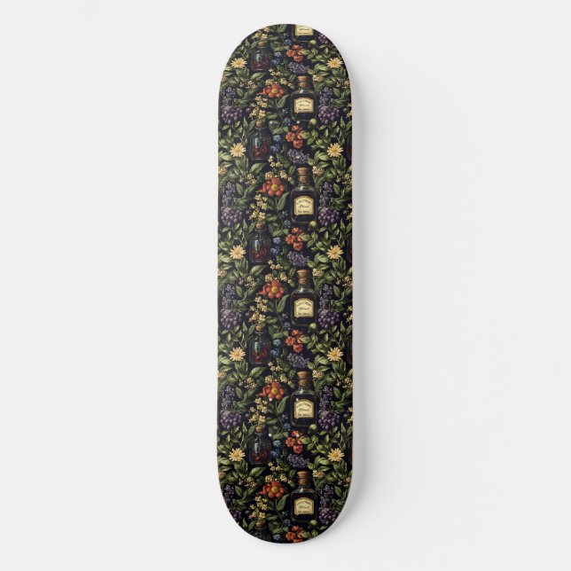 Giftiga kronblad mini skateboard bräda 18,5 cm (Framsida)